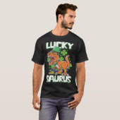 Dinosaur St Patrick's Day LUCKY SAURUS T Rex LUCKY T-shirt (Voorkant volledig)