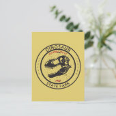 Dinosaur State Park Connecticut Badge Briefkaart (Staand voorkant)
