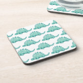 Dinosaur Stegosaurus-patroon Bier Onderzetter (Linkerzijde)