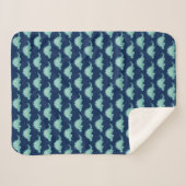 Dinosaur Stegosaurus Pattern Sherpa Deken (Voorkant (horizontaal))