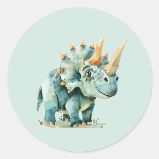 Dinosaur Sticker voor verjaardagsfeestje