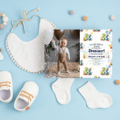 Dinosaur Stomp Chomp Rawr 1st Birthday Party Boy Kaart