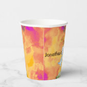 Dinosaur Stomp Chomp Rawr 4e verjaardagsfeestje Papieren Bekers (Rechts)