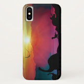 Dinosaur Sunset Case-Mate iPhone Case (Achterkant)