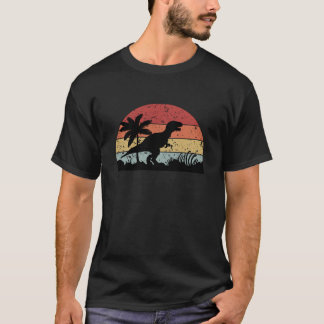 Dinosaur Sunset Gift Design T-shirt