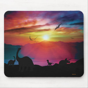 Dinosaur Sunset Muismat