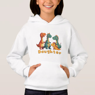 Dinosaur Sweat - shirt à capuche de famille (fille