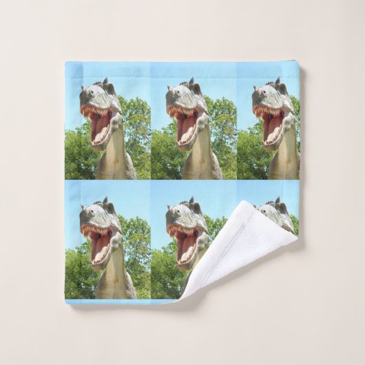 Dinosaur T-Rex Bad Handdoek (Wasdoekje)