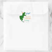 Dinosaur T-rex Birthday Dank u wel stickers labels (Tas)