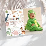 Dinosaur T-Rex Boy Birthday Photo Carte de remerci<br><div class="desc">Dinosaur T-Rex Boy Birthday Photo Carte de remerciements</div>