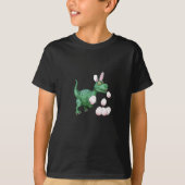 Dinosaur T-Rex Bunny Funny Easter Egg T-shirt (Voorkant)