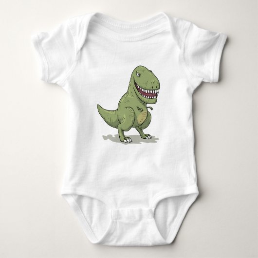 Dinosaur T Rex Cartoon Romper (Voorkant)