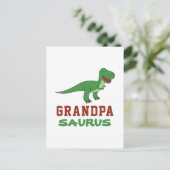 Dinosaur T-Rex Dino Granddad Abuelo Grandpasaurus Briefkaart (Staand voorkant)