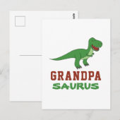 Dinosaur T-Rex Dino Granddad Abuelo Grandpasaurus Briefkaart (Voorkant / Achterkant)