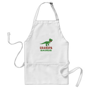 Dinosaur T-Rex Dino Granddad Abuelo Grandpasaurus Standaard Schort