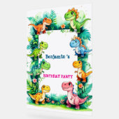 Dinosaur T rex fête d'anniversaire Bienvenue (Angle)