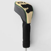 DINOSAUR T-REX GOLFCHAUFFEUR HOESJE GEPERSONALISEE GOLFHEADCOVER (Schuin)