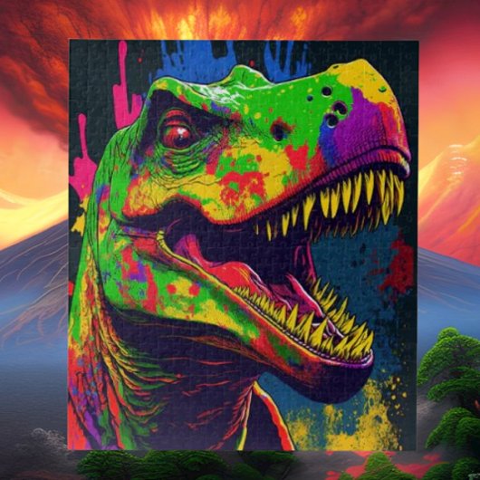 Dinosaur T Rex happy Poster
