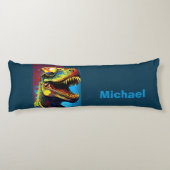 Dinosaur T Rex Jurassic Cool Lichaamskussen (Achterkant)