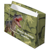 Dinosaur T Rex Jurassic World Groot Cadeauzakje (Voorkant Gekanteld)