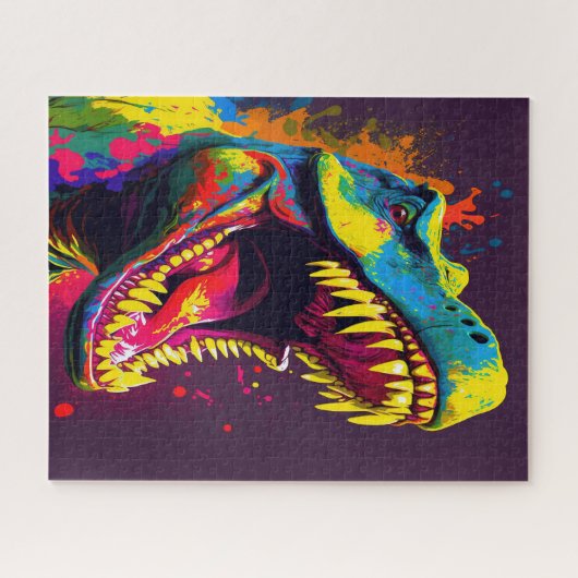 Dinosaur T Rex Jussica World Kinder Legpuzzel (Horizontaal)