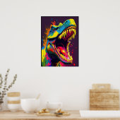 Dinosaur T Rex Jussica World Kinder Poster (Keuken)