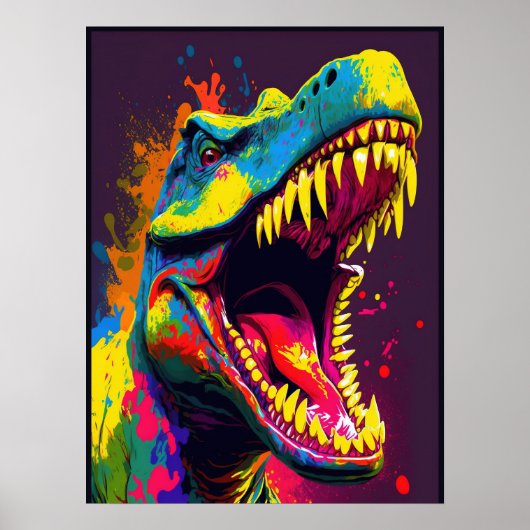 Dinosaur T Rex Jussica World Kinder Poster (Voorkant)