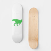 Dinosaur T-Rex - Kies achtergrondkleur Skateboard (Voorkant)