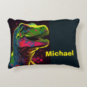 Dinosaur T Rex Kinder Accent Pillow Accent Kussen