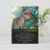 Dinosaur T Rex Kinder Jurassic World Kaart (Staand voorkant)