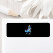 Dinosaur T-rex Menorasaurus Happy Hanukkah Menorah Etiket (Insitu)