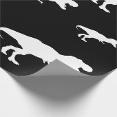 Dinosaur T Rex Pattern Cadeaupapier (Hoek)