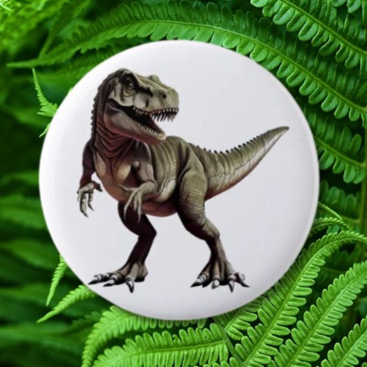 Dinosaur T Rex Ronde Button 5,7 Cm