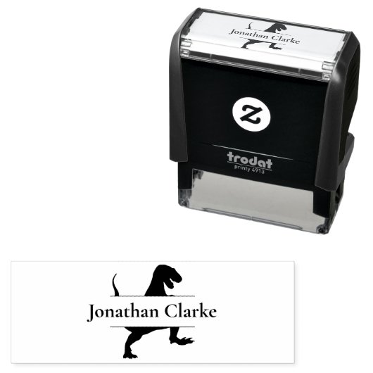 Dinosaur T Rex Stomp Stempel (In situ)