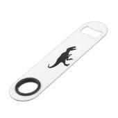 Dinosaur T-Rex Tyrannosaurus Rex Black Silhouette Speed Flessenopener (Voorkant Gekanteld)