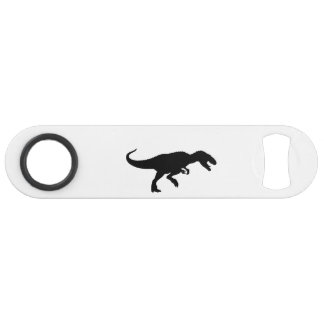Dinosaur T-Rex Tyrannosaurus Rex Black Silhouette Speed Flessenopener