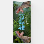 Dinosaur T Rexs Boy Blue Banner (Verticaal)