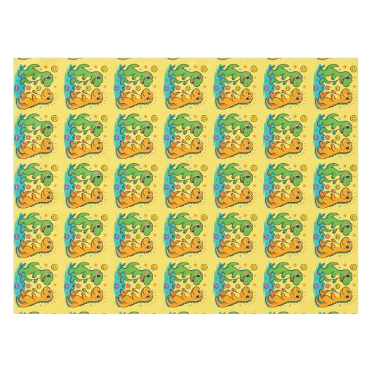 Dinosaur Tablecloth Tafelkleed (Voorkant (Horizontaal))