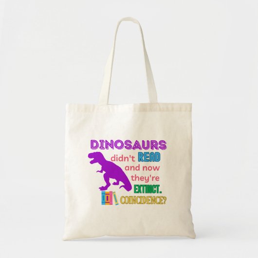 Dinosaur Tas Library Bag (Voorkant)