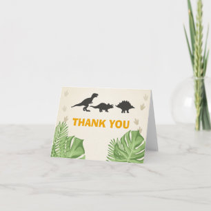 Dinosaur Thank You Card Dino Party Bedankkaart