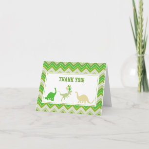 Dinosaur Thank You Note Cards Bedankkaart