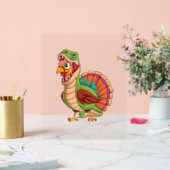 Dinosaur Thanksgiving Boys Turkey Saurus T rex Tur Acryl Bord (Huwelijk)