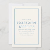 Dinosaur Thème Anniversaire Invitation de fête (Devant)