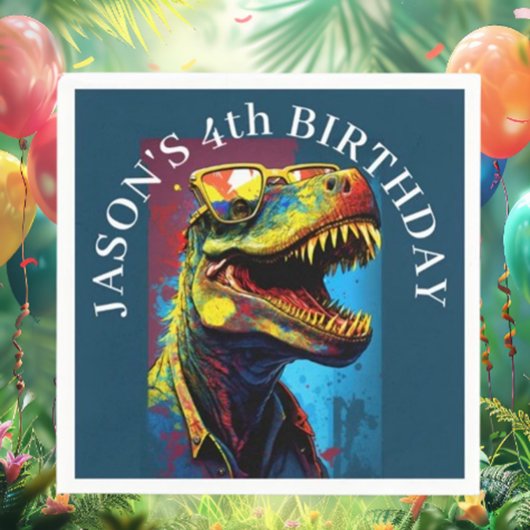 Dinosaur Theme Birthday Party Servet