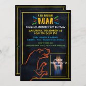 Dinosaur Theme Birthday Uitnodiging (Voorkant / Achterkant)