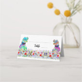 Dinosaur Theme Gay Wedding Wildflower (Voorkant)