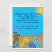 Dinosaur Theme Invitation Kaart (Voorkant)