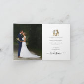 Dinosaur Thème Mariage 2 Photo Merci (Intérieur)