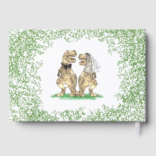 Dinosaur Thème Mariage Gold Foil (Verso)