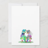 Dinosaur Thème Mariage Merci (Dos)